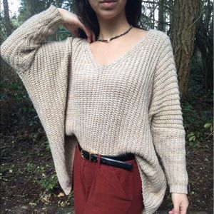 Cream knit sweater for sale